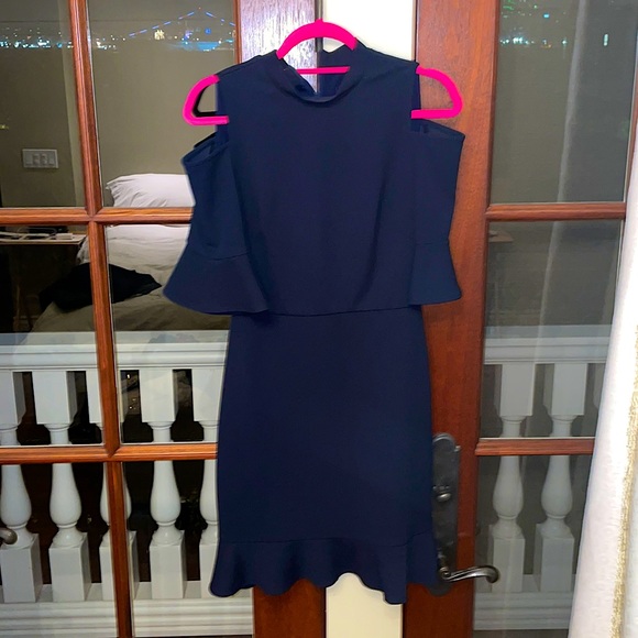 ABS designer navy dress - Picture 1 of 5